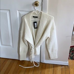 Cream wrap cardigan